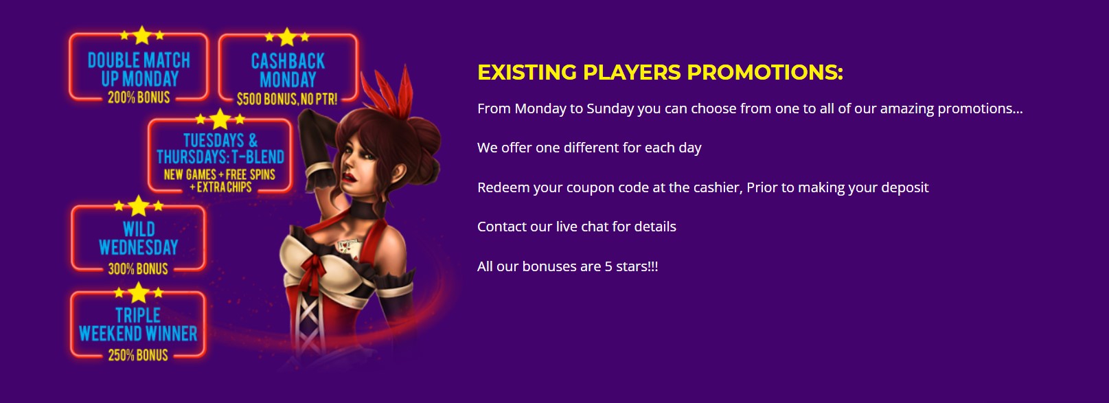 High Country Casino Bonuses