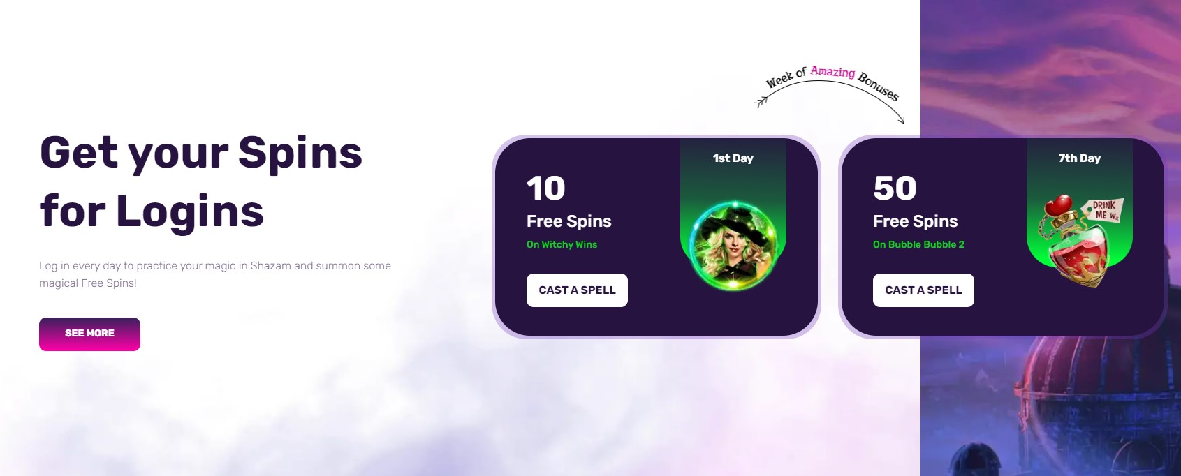 Shazam Casino Bonuses