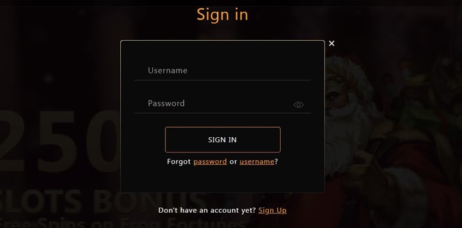 Slots Empire login