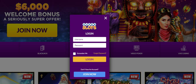 Super Slots Casino Login